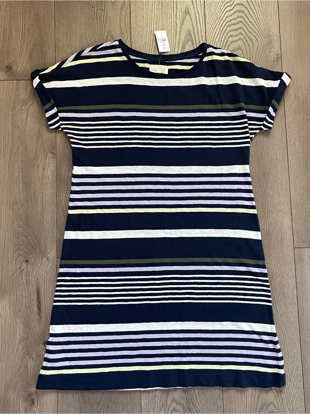 NWT Lou & Grey Women’s Small Lightweight Striped T-Shirt Dress
